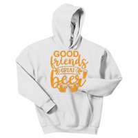 Good Friends Great Beer Gift For Drinker Beer Gift Beer Lover Kids Hoodie