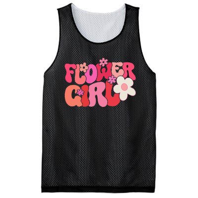 Groovy Flower Girl A Bridesmaid Proposal Flower Mesh Reversible Basketball Jersey Tank