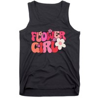 Groovy Flower Girl A Bridesmaid Proposal Flower Tank Top