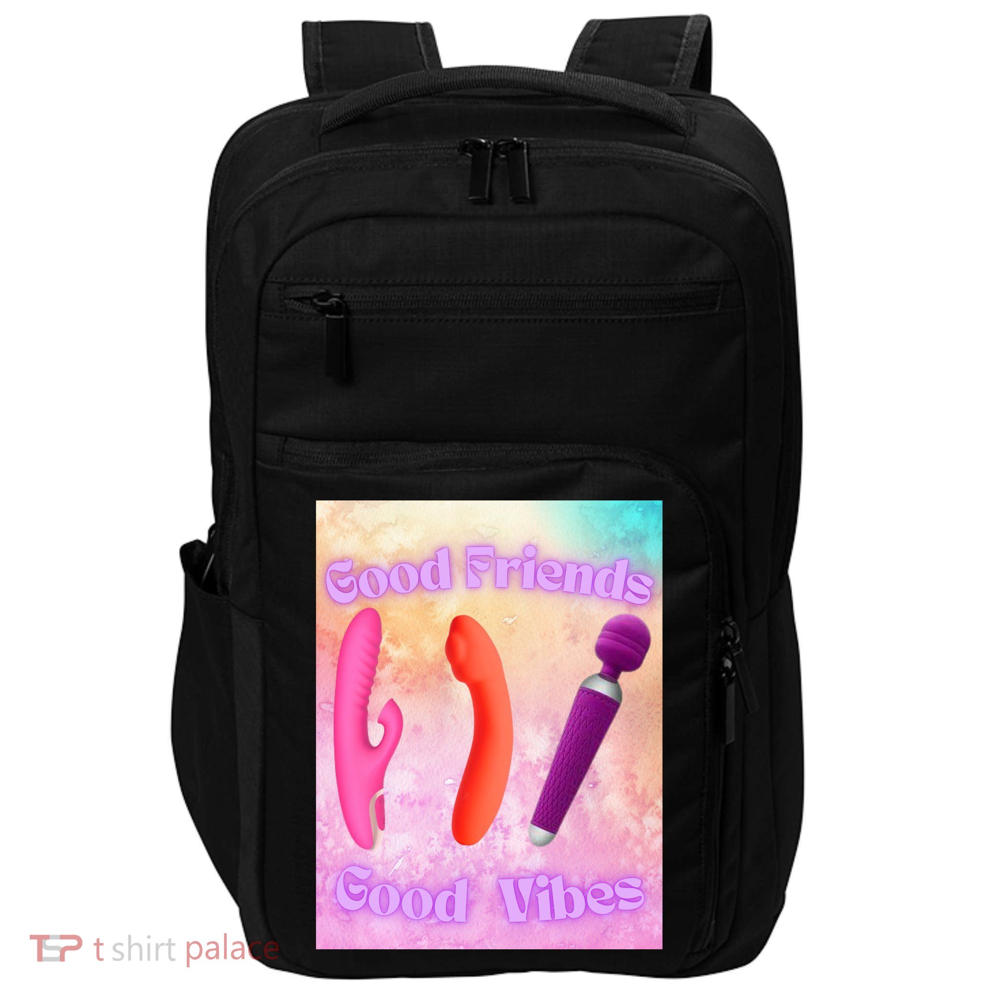 Good Friends Good Vibes Impact Tech Backpack