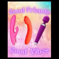 Good Friends Good Vibes Drawstring Bag