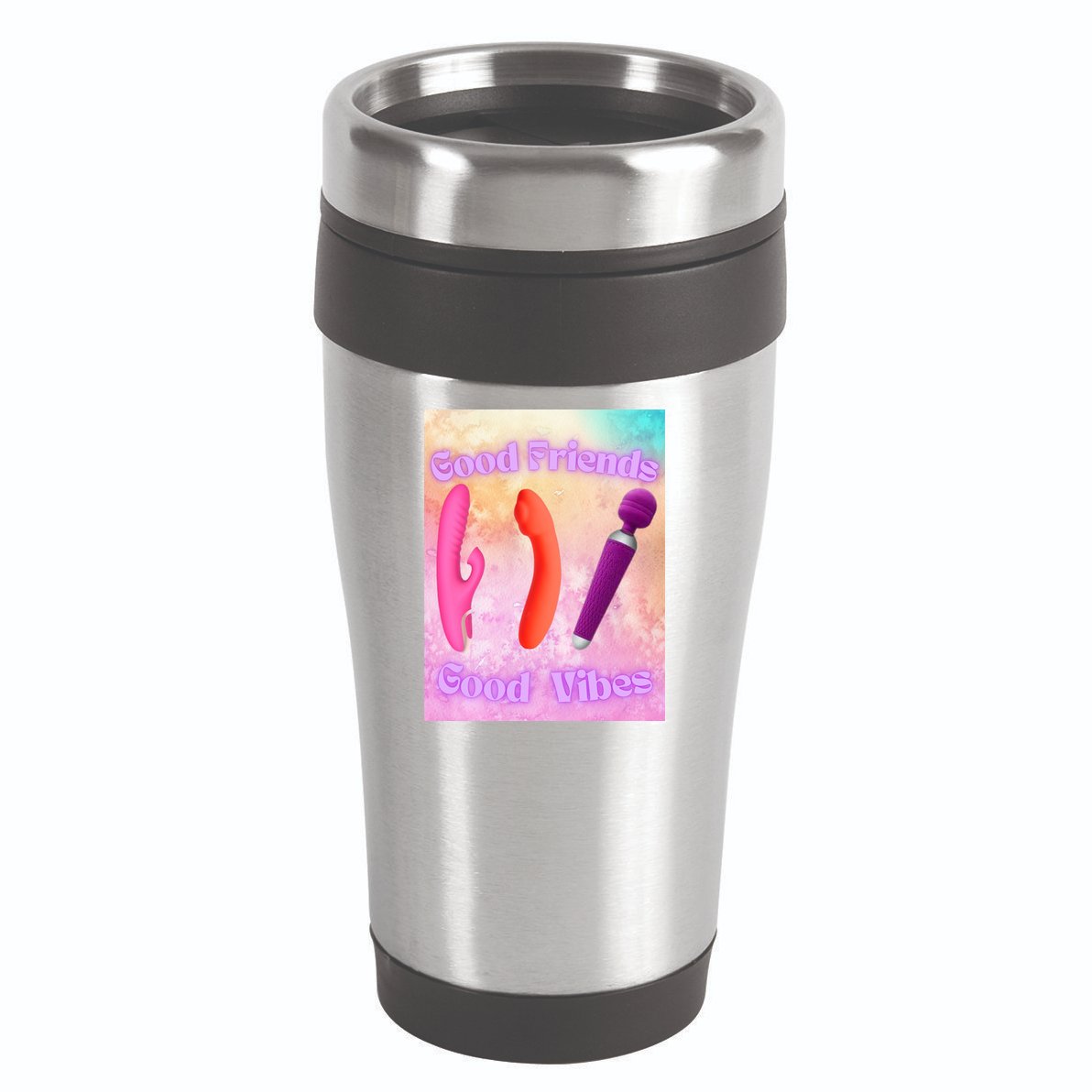 Good Friends Good Vibes 16oz Travel Tumbler