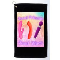 Good Friends Good Vibes Golf Towel