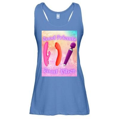 Good Friends Good Vibes Ladies Essential Flowy Tank