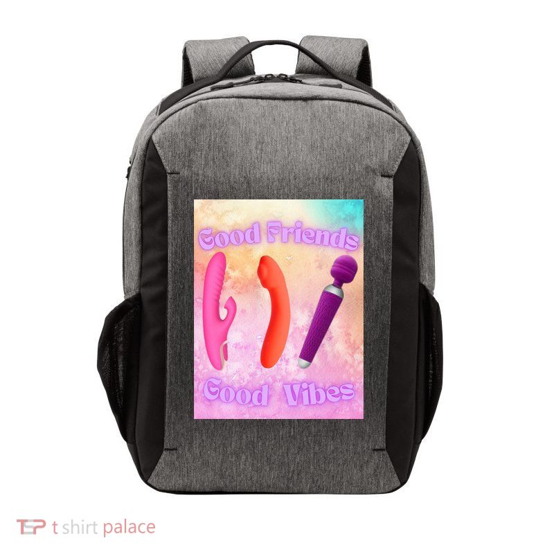 Good Friends Good Vibes Vector Backpack