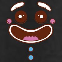 Gingerbread Face Adult Drive Performance Visor