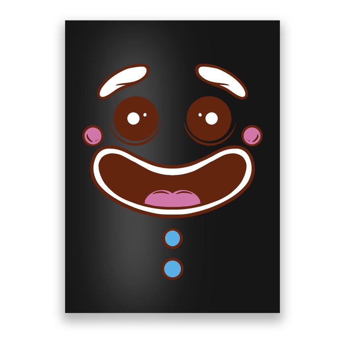 Gingerbread Face Poster