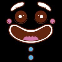 Gingerbread Face Poster