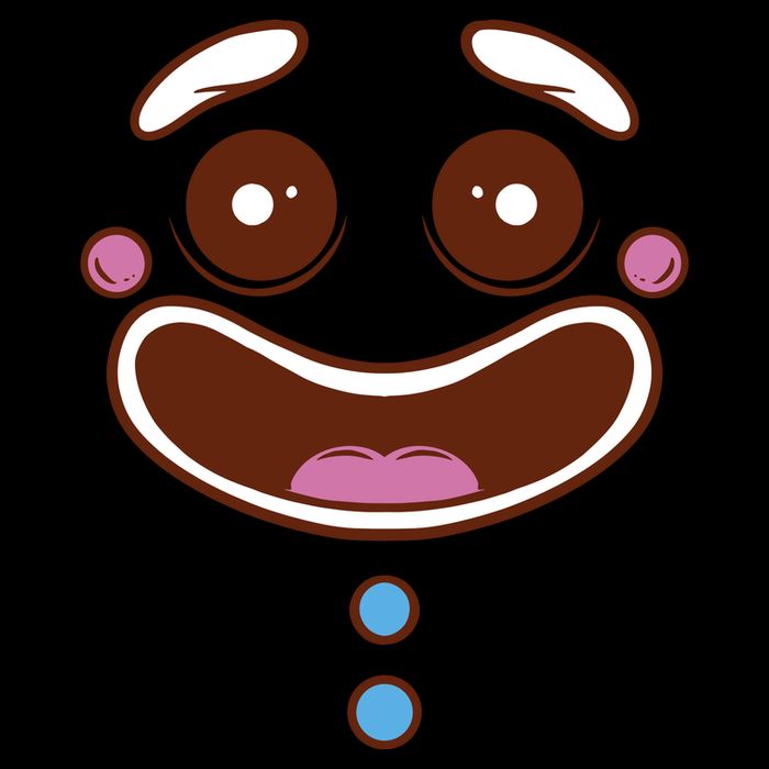 Gingerbread Face Poster