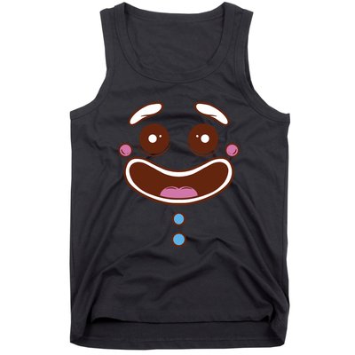 Gingerbread Face Tank Top