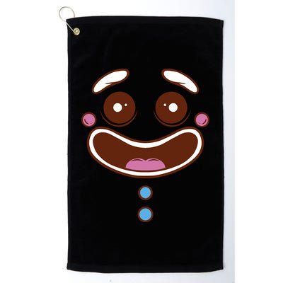 Gingerbread Face Golf Towel