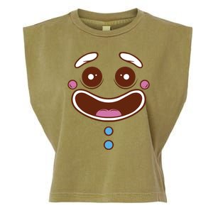 Gingerbread Face Garment-Dyed Women's Muscle Tee