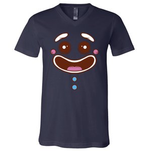 Gingerbread Face V-Neck T-Shirt