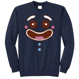 Gingerbread Face Tall Sweatshirt