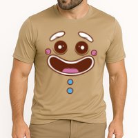 Gingerbread Face Cooling Performance Crew T-Shirt