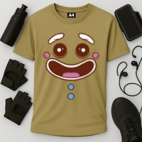 Gingerbread Face Cooling Performance Crew T-Shirt