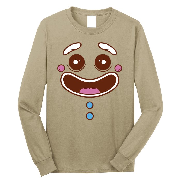 Gingerbread Face Long Sleeve Shirt