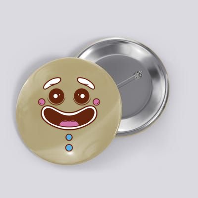 Gingerbread Face Button