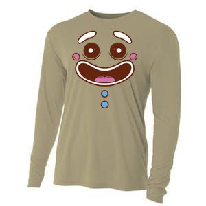 Gingerbread Face Cooling Performance Long Sleeve Crew