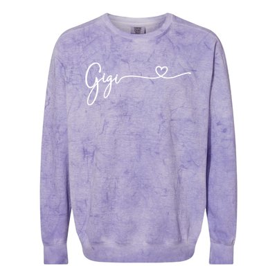 Gigi For Grandma Women Christmas MotherS Day Grandkids Colorblast Crewneck Sweatshirt