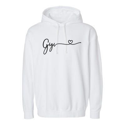 Gigi For Grandma Women Christmas MotherS Day Grandkids Garment-Dyed Fleece Hoodie