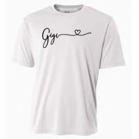 Gigi For Grandma Women Christmas MotherS Day Grandkids Cooling Performance Crew T-Shirt