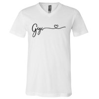 Gigi For Grandma Women Christmas MotherS Day Grandkids V-Neck T-Shirt