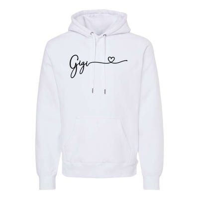 Gigi For Grandma Women Christmas MotherS Day Grandkids Premium Hoodie