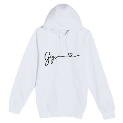 Gigi For Grandma Women Christmas MotherS Day Grandkids Premium Pullover Hoodie