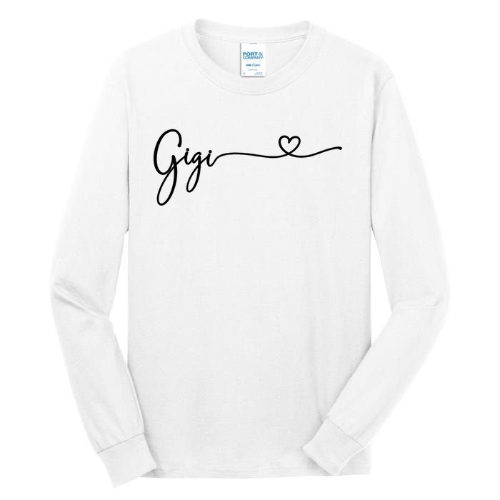 Gigi For Grandma Women Christmas MotherS Day Grandkids Tall Long Sleeve T-Shirt