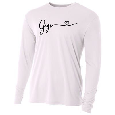 Gigi For Grandma Women Christmas MotherS Day Grandkids Cooling Performance Long Sleeve Crew