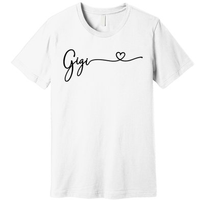 Gigi For Grandma Women Christmas MotherS Day Grandkids Premium T-Shirt