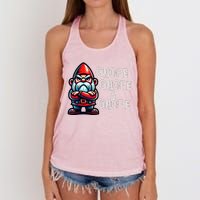 Gnome Funny Grumpy Sarcastic Sarcasm Bad Attitude Women's Knotted Racerback Tank