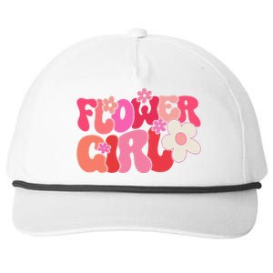 Groovy Flower Girl A Bridesmaid Proposal Flower Girl Snapback Five-Panel Rope Hat