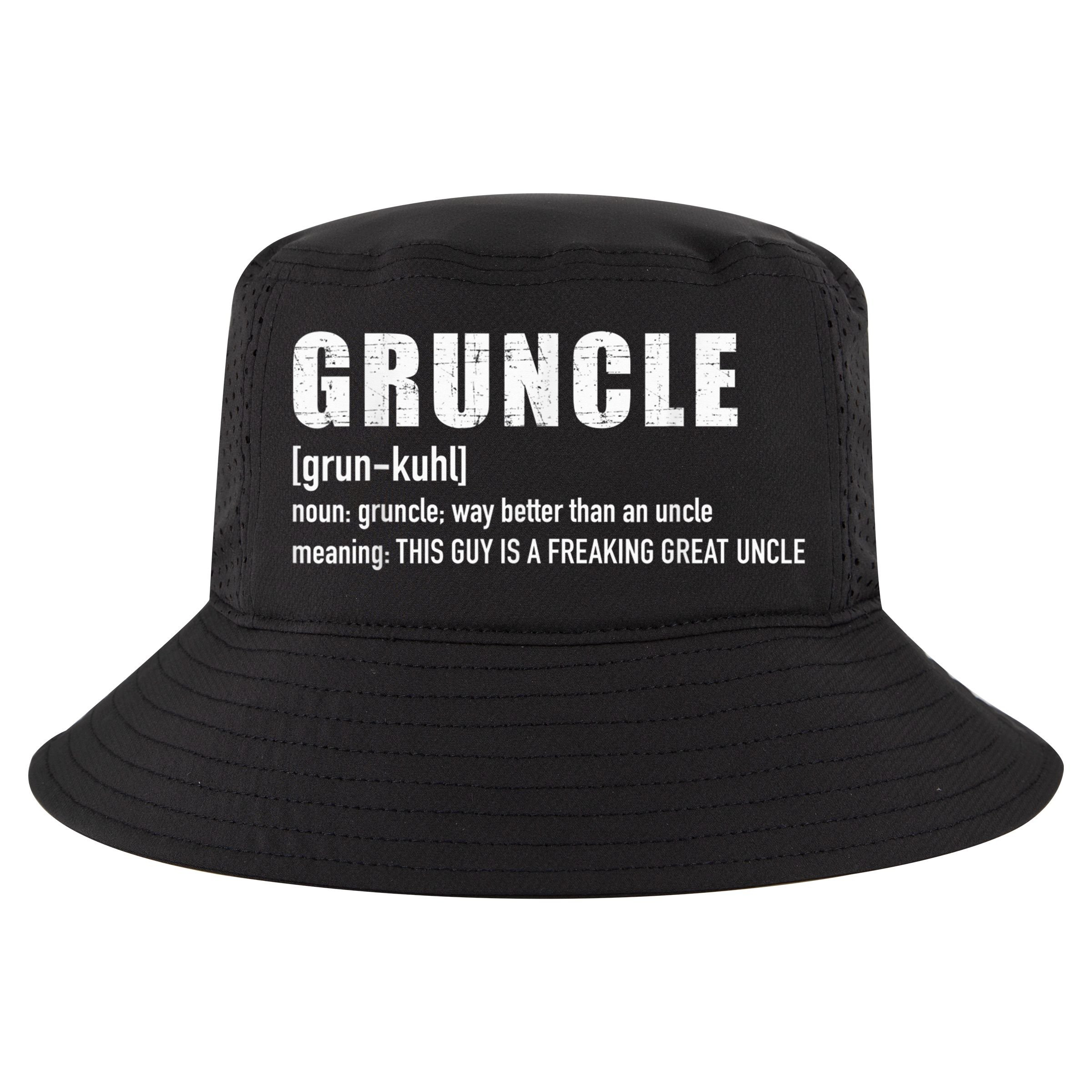  Gruncle for great uncle Cool Comfort Performance Bucket Hat