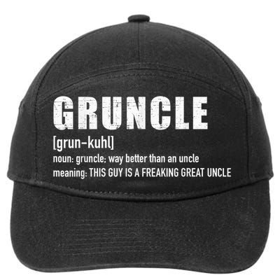  Gruncle for great uncle 7-Panel Snapback Hat