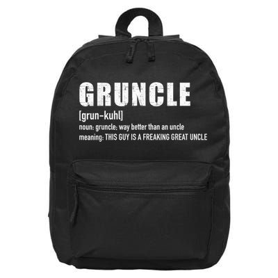  Gruncle for great uncle 16 in Basic Backpack