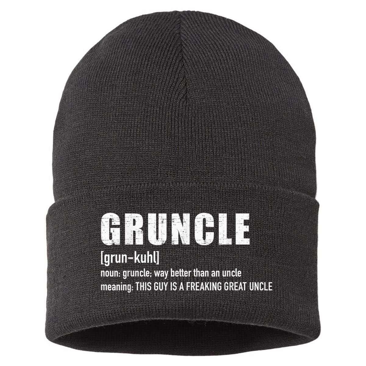  Gruncle for great uncle Sustainable Knit Beanie