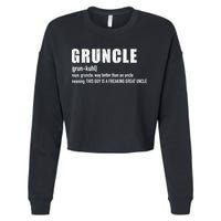  Gruncle for great uncle Cropped Pullover Crew