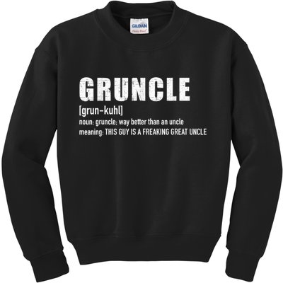 Gruncle for great uncle Kids Sweatshirt