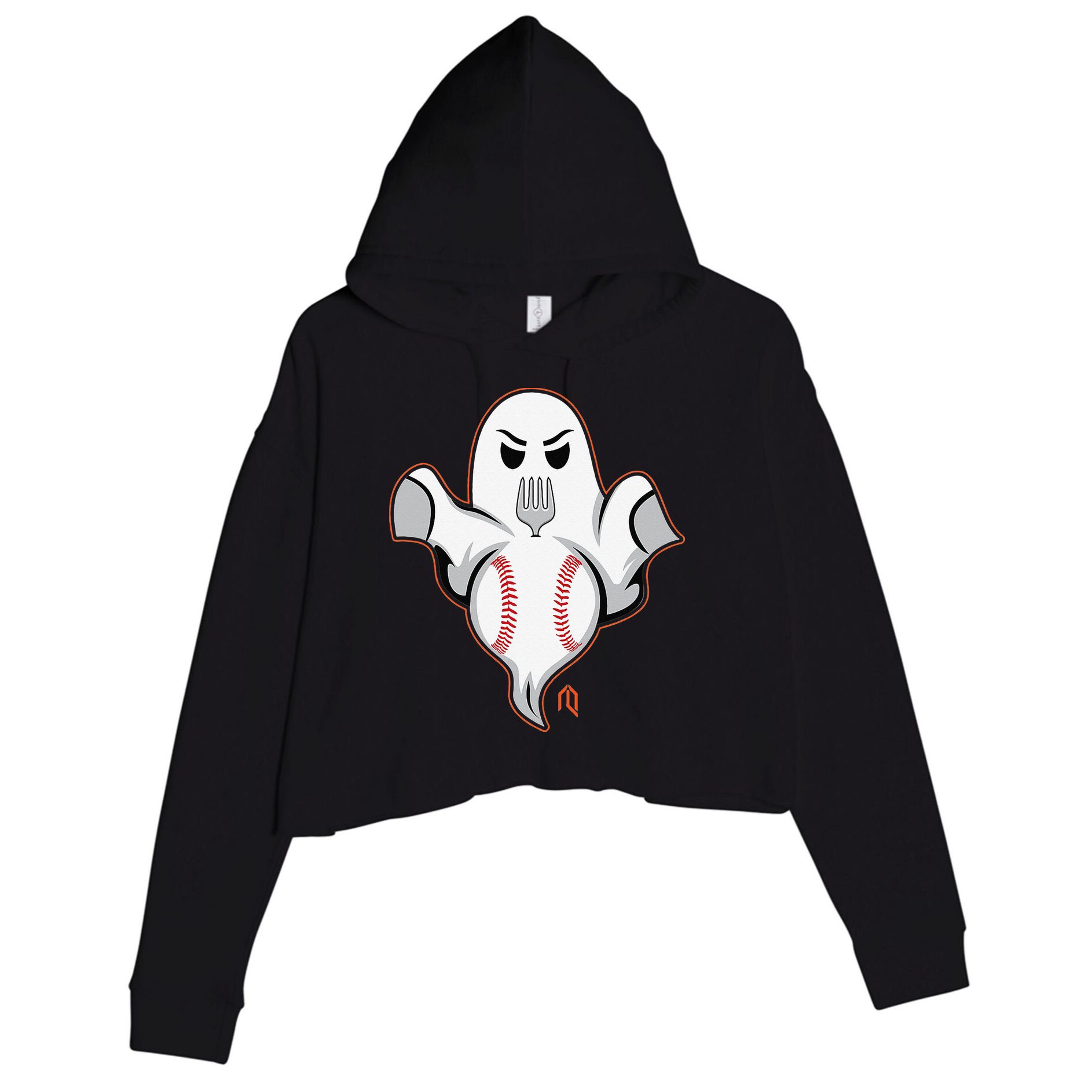 Ghost Forkball Crop Fleece Hoodie