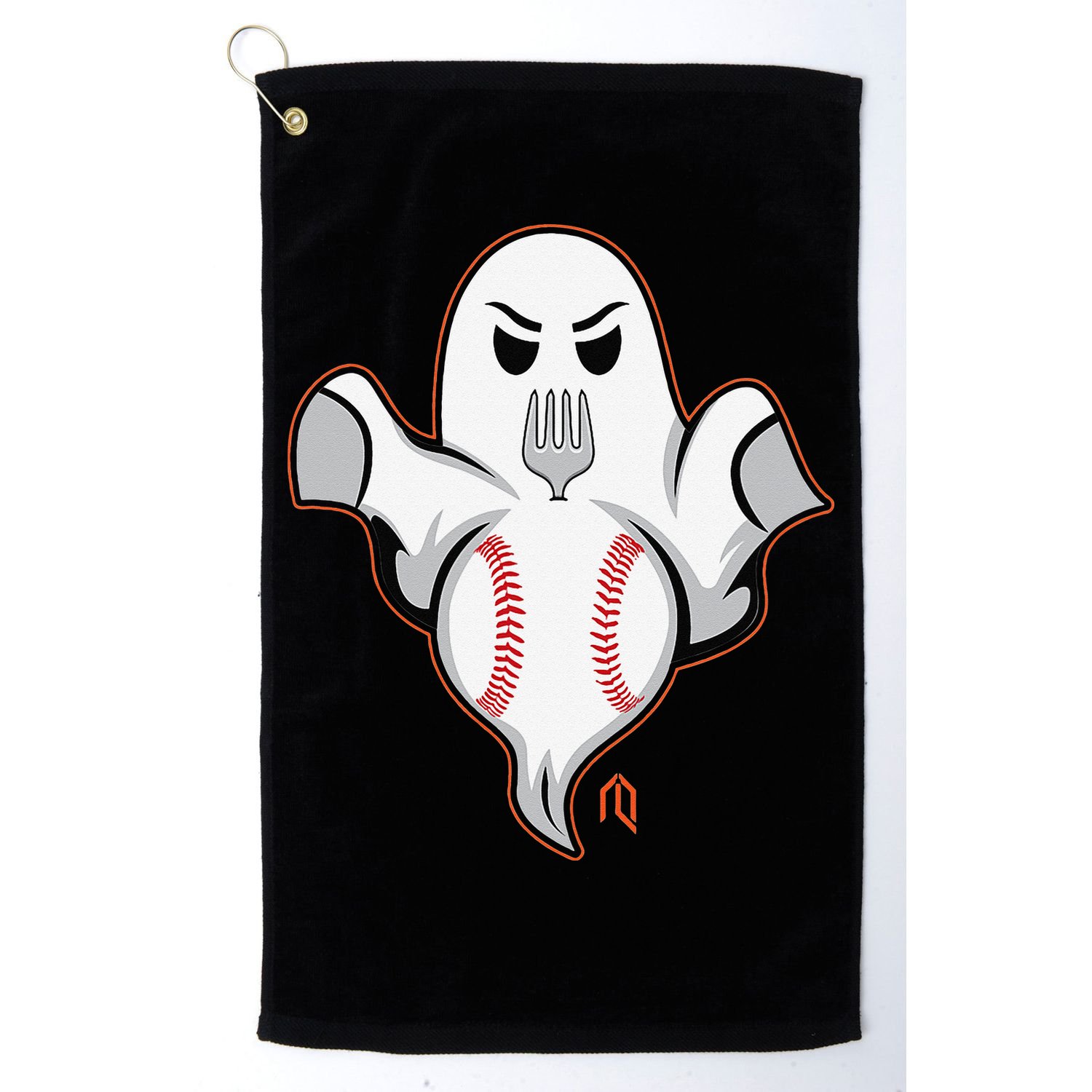Ghost Forkball Golf Towel