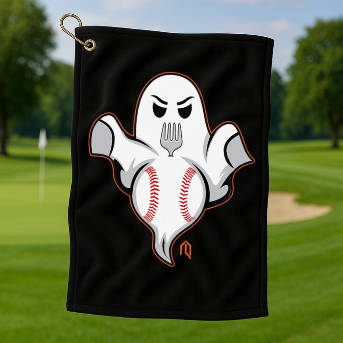 Ghost Forkball Golf Towel