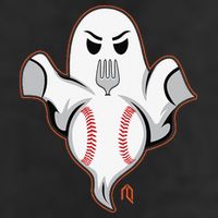 Ghost Forkball Golf Towel