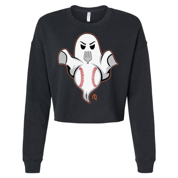 Ghost Forkball Cropped Pullover Crew
