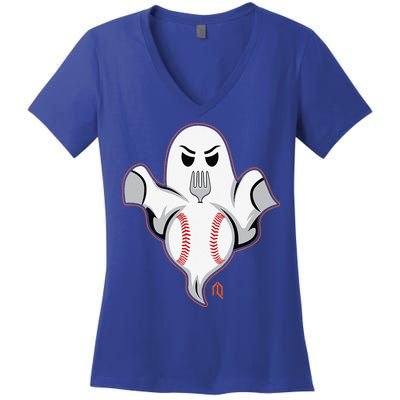 Ghost Forkball Women's V-Neck T-Shirt