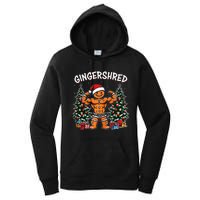 Gingershred Funny Gingerbread Man Gym Bodybuilding Christmas Women's Pullover Hoodie