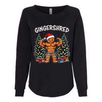 Gingershred Funny Gingerbread Man Gym Bodybuilding Christmas Womens California Wash Sweatshirt