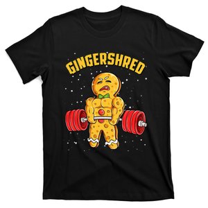 Gingershred Funny Gingerbread Man Gym Bodybuilding T-Shirt