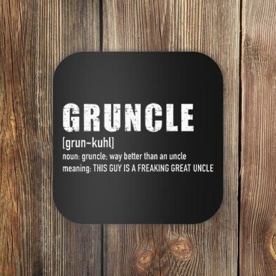 Gruncle For Great Uncle Coaster